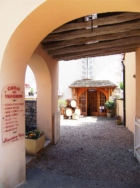 Entrée du Caveau d'Aloxe