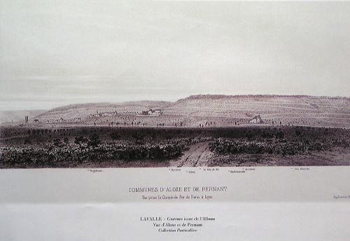 gravure aloxe pernant